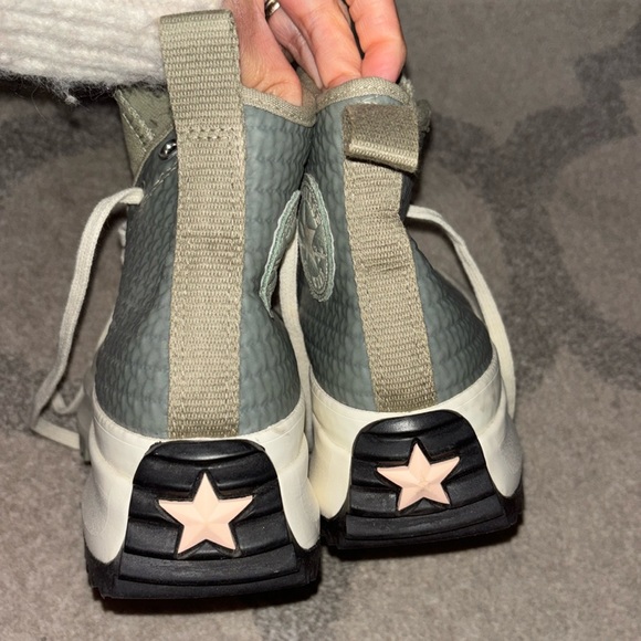 **SOLD** CONVERSE KHAKI RUN STAR HIKE HI SNEAKERS - Picture 6 of 8